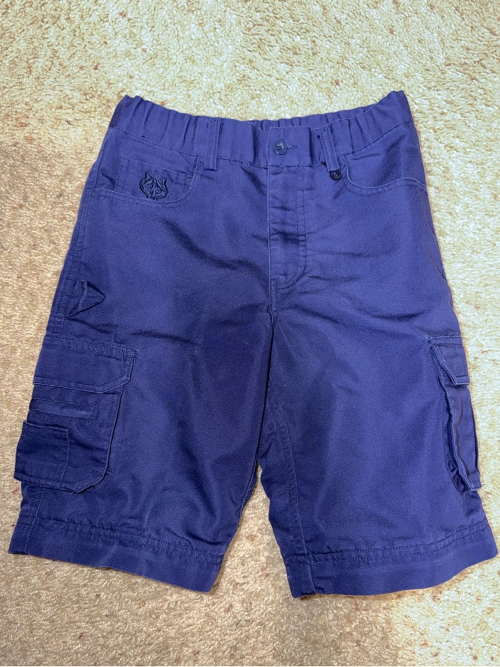 Scouting of America Boy Scout Kids Navy Blue Cargo Shorts with Utility Pockets 8